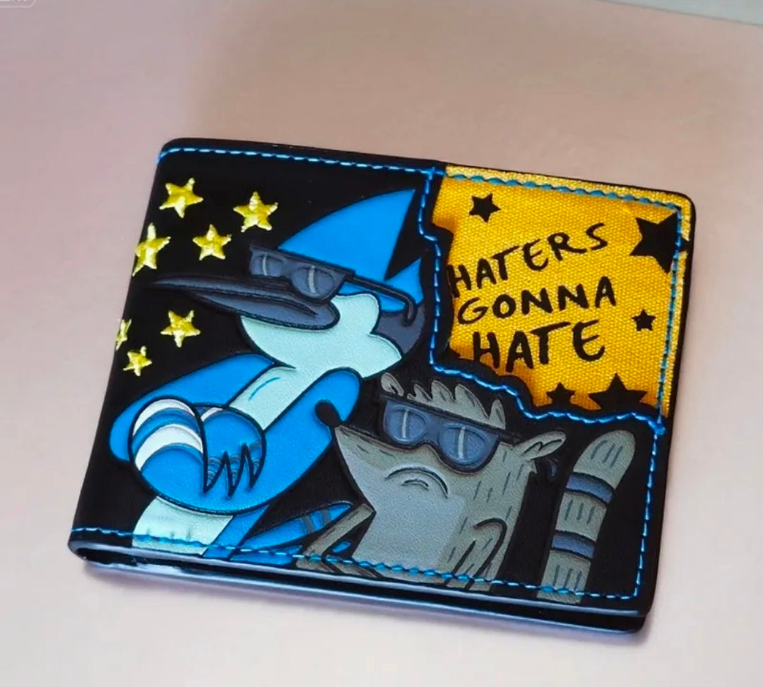Custom Regular Show Leather Wallet